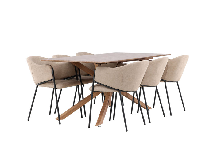 Venture Home Piazza Dining Table with Evelina Dining Chair