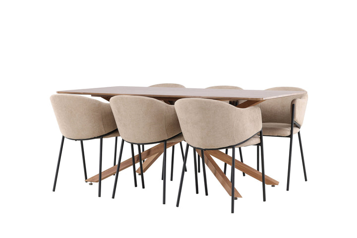 Venture Home Piazza Dining Table with Evelina Dining Chair