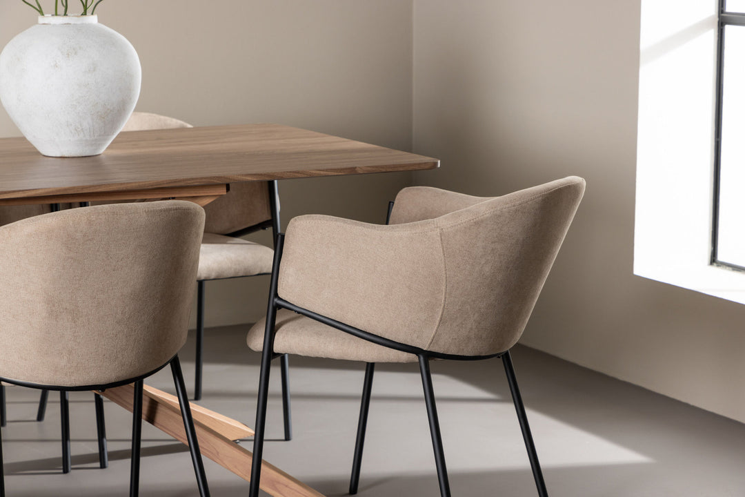 Venture Home Piazza Dining Table with Evelina Dining Chair