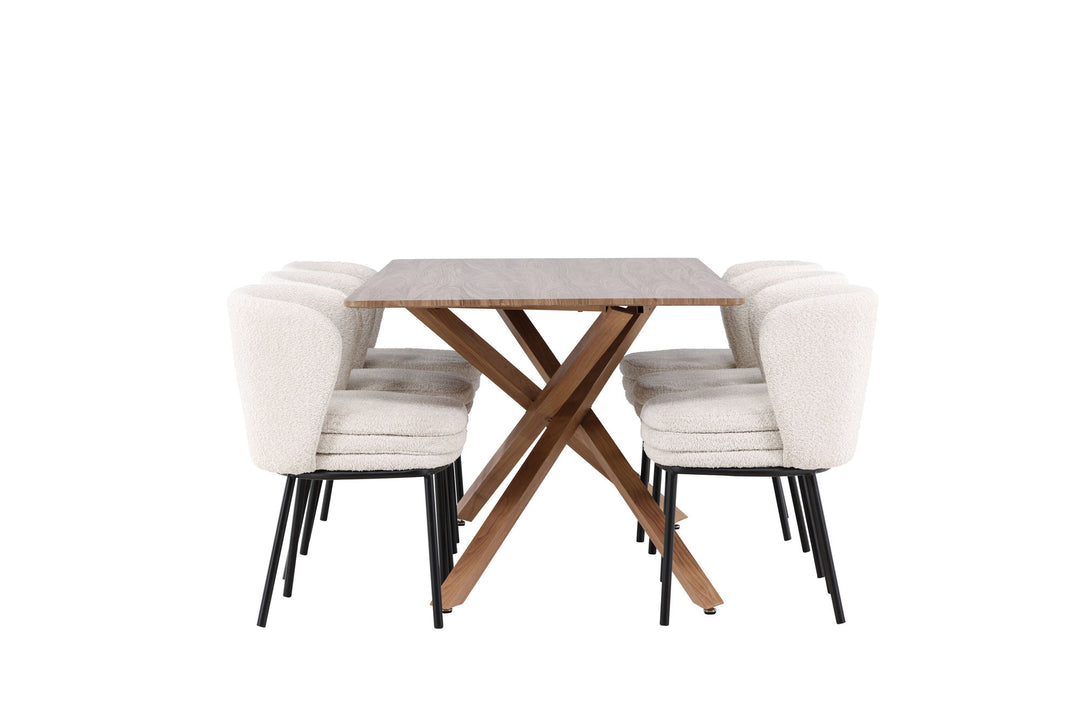 Venture Home Piazza Dining Table with Agnes Dining Chair