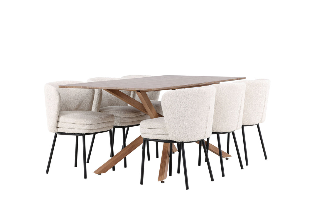 Venture Home Piazza Dining Table with Agnes Dining Chair