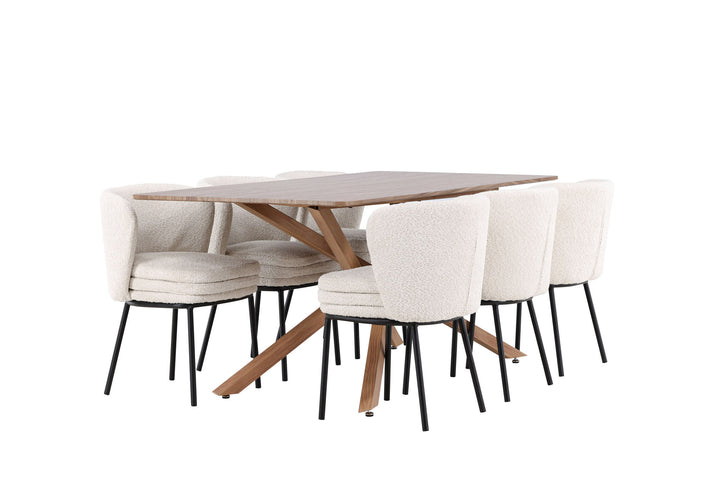 Venture Home Piazza Dining Table with Agnes Dining Chair