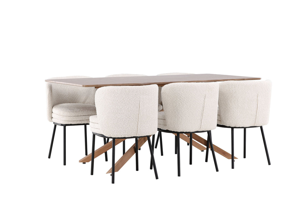 Venture Home Piazza Dining Table with Agnes Dining Chair