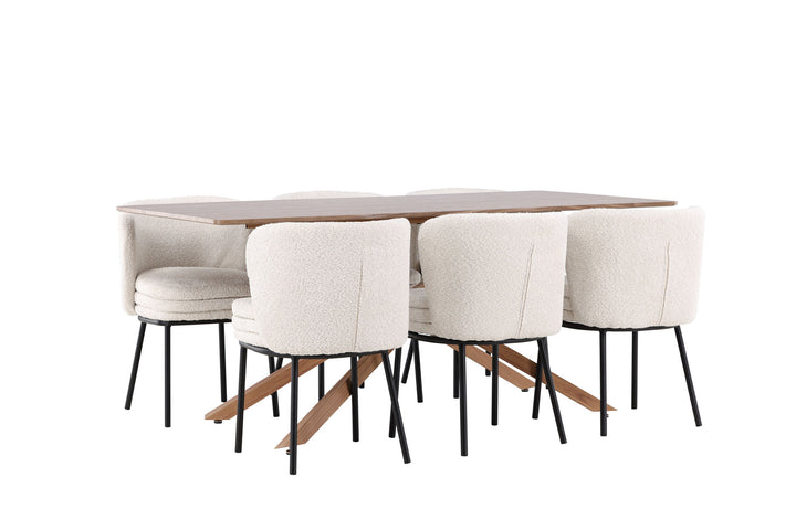Venture Home Piazza Dining Table with Agnes Dining Chair