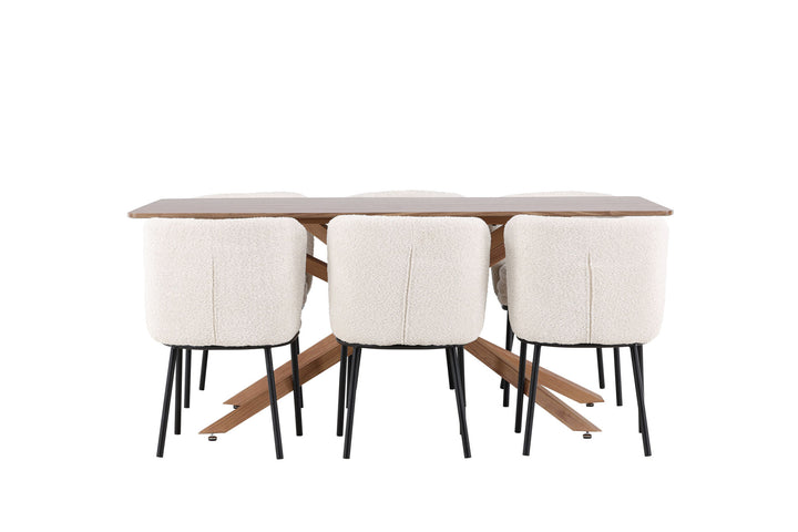 Venture Home Piazza Dining Table with Agnes Dining Chair