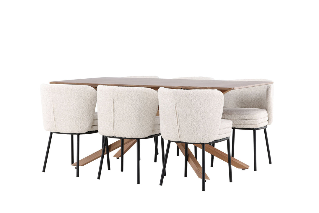 Venture Home Piazza Dining Table with Agnes Dining Chair