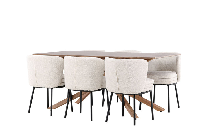 Venture Home Piazza Dining Table with Agnes Dining Chair