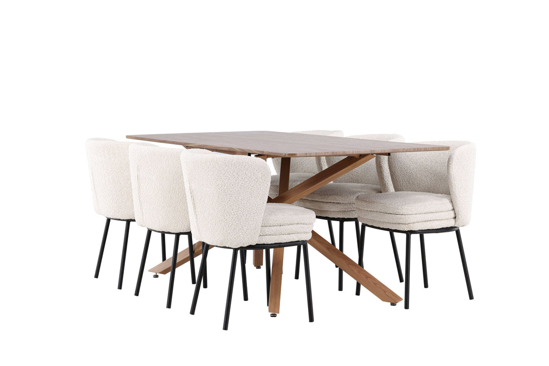 Venture Home Piazza Dining Table with Agnes Dining Chair