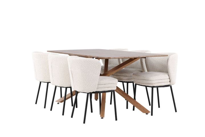 Venture Home Piazza Dining Table with Agnes Dining Chair