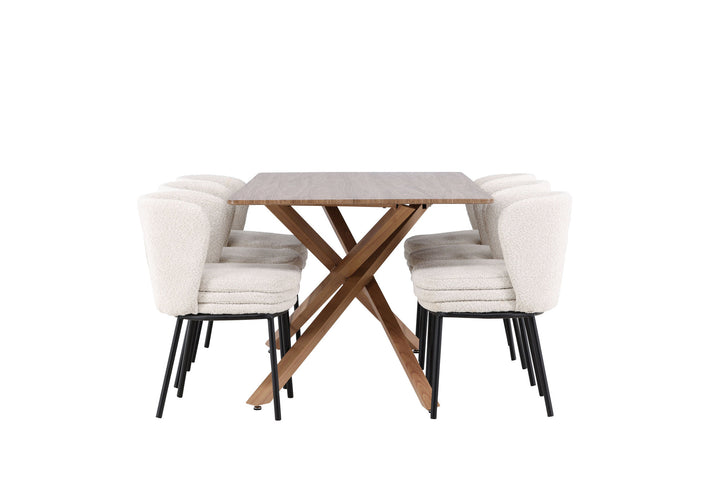 Venture Home Piazza Dining Table with Agnes Dining Chair