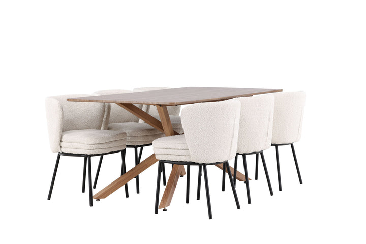 Venture Home Piazza Dining Table with Agnes Dining Chair