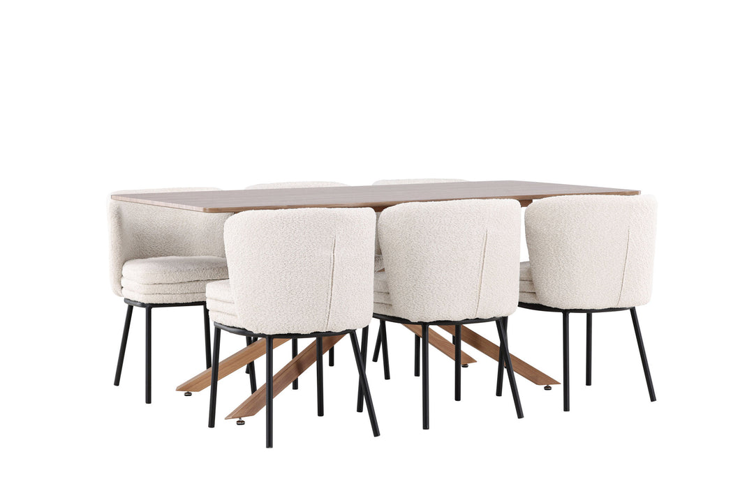 Venture Home Piazza Dining Table with Agnes Dining Chair