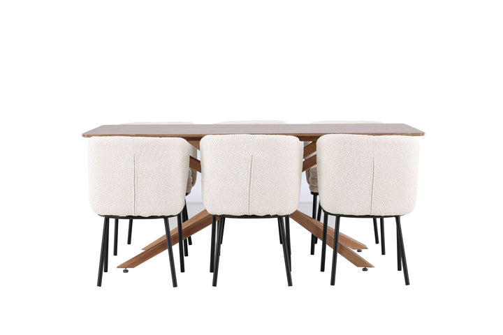 Venture Home Piazza Dining Table with Agnes Dining Chair