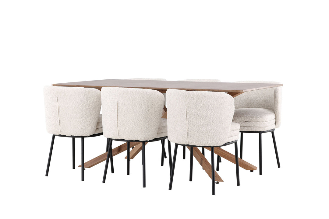 Venture Home Piazza Dining Table with Agnes Dining Chair