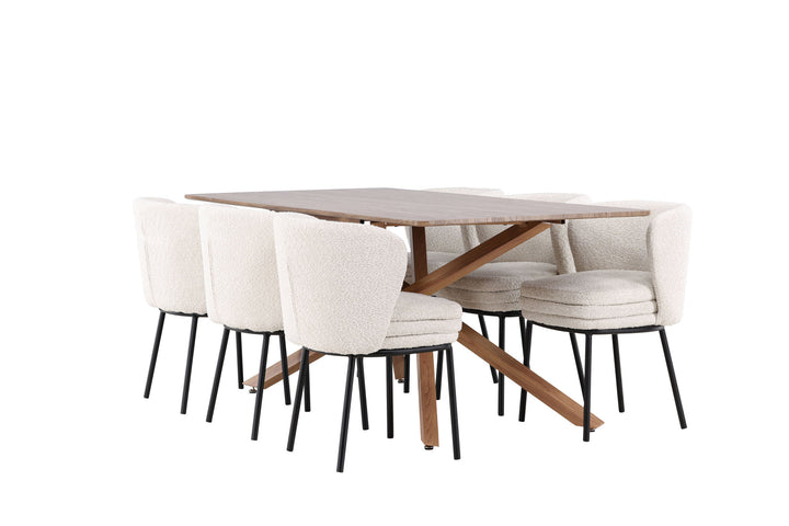 Venture Home Piazza Dining Table with Agnes Dining Chair