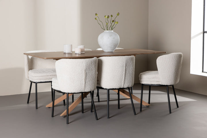 Venture Home Piazza Dining Table with Agnes Dining Chair