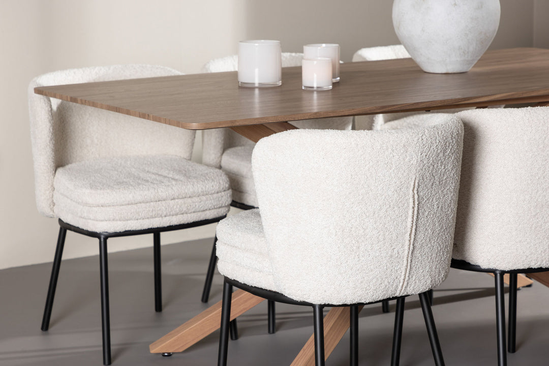 Venture Home Piazza Dining Table with Agnes Dining Chair