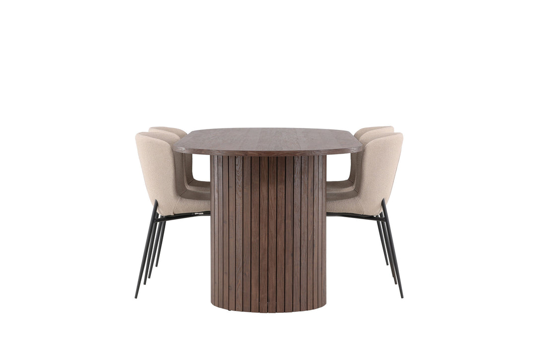 Venture Home Härön Dining Table with Modesto Dining Chair