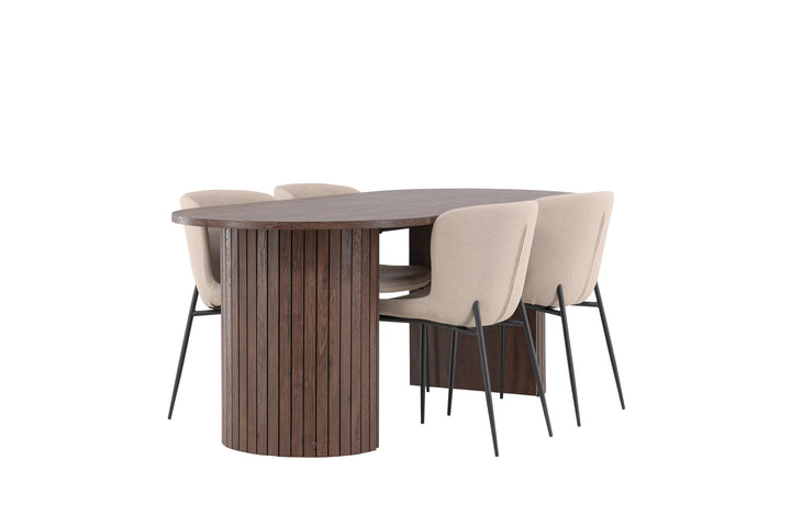 Venture Home Härön Dining Table with Modesto Dining Chair