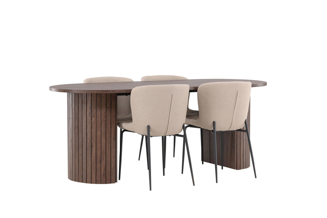 Venture Home Härön Dining Table with Modesto Dining Chair