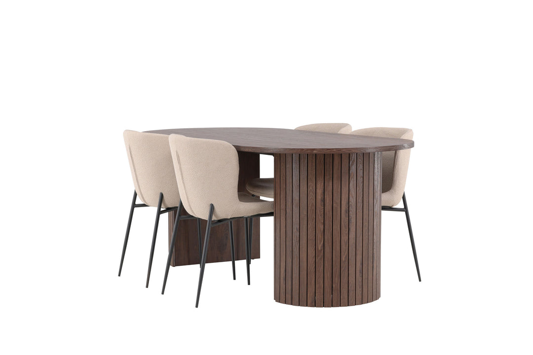 Venture Home Härön Dining Table with Modesto Dining Chair