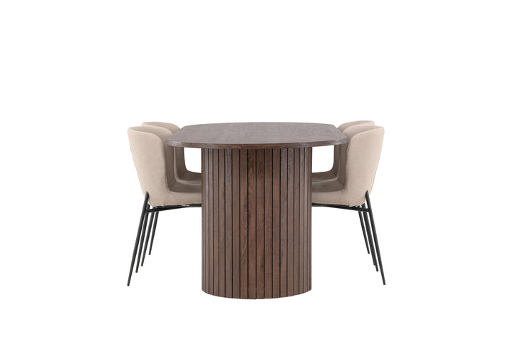 Venture Home Härön Dining Table with Modesto Dining Chair