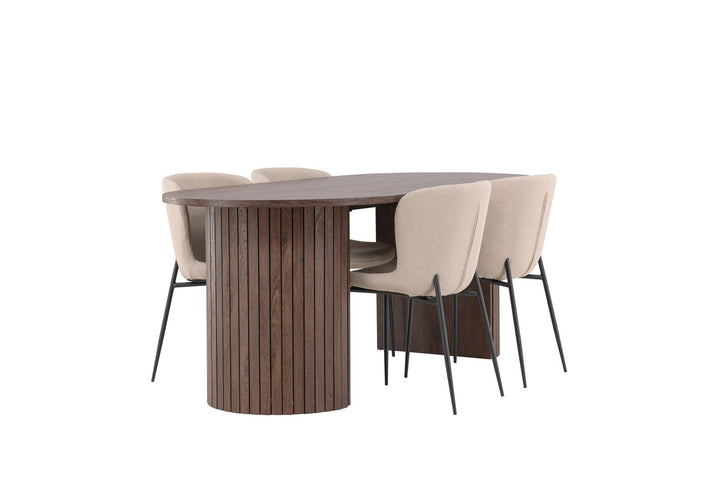 Venture Home Härön Dining Table with Modesto Dining Chair