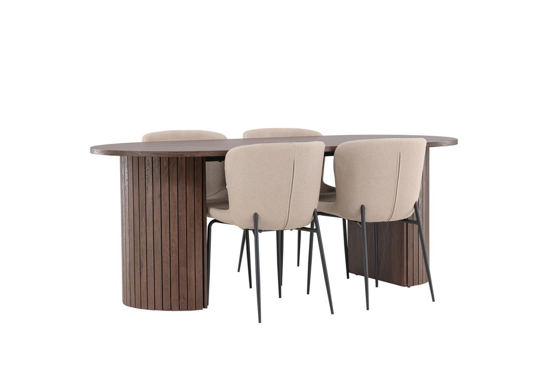 Venture Home Härön Dining Table with Modesto Dining Chair
