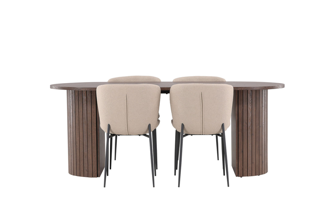 Venture Home Härön Dining Table with Modesto Dining Chair