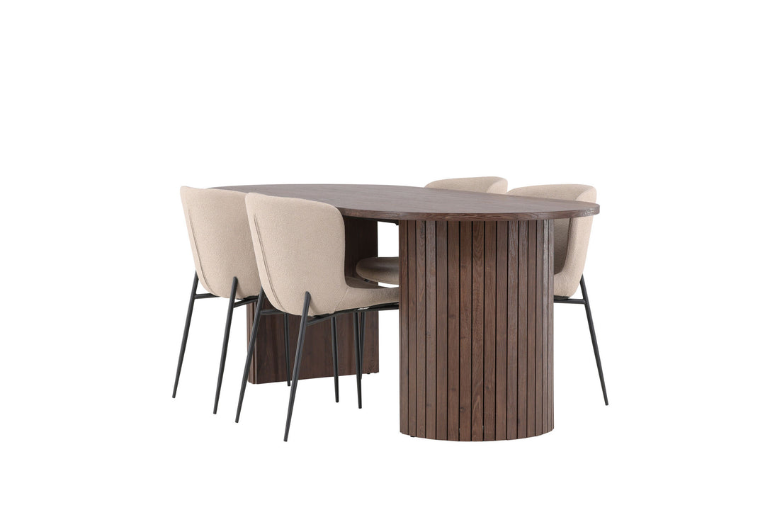 Venture Home Härön Dining Table with Modesto Dining Chair