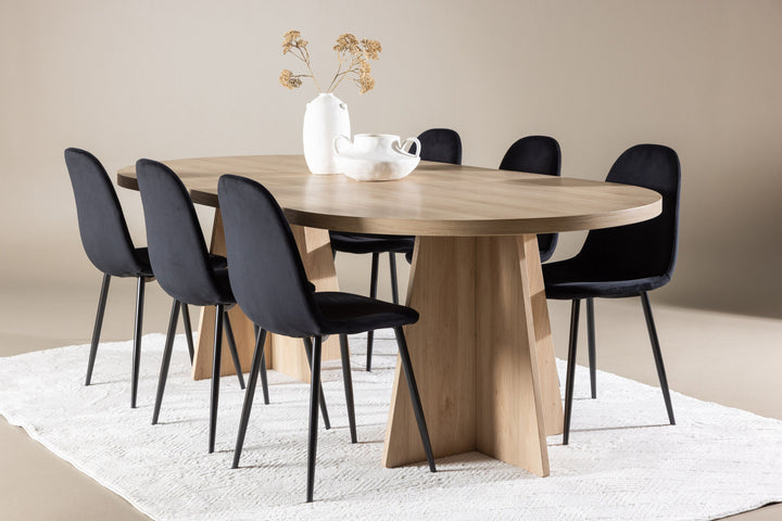 Venture Home Bootcut Dining Table with Polar Dining Chair