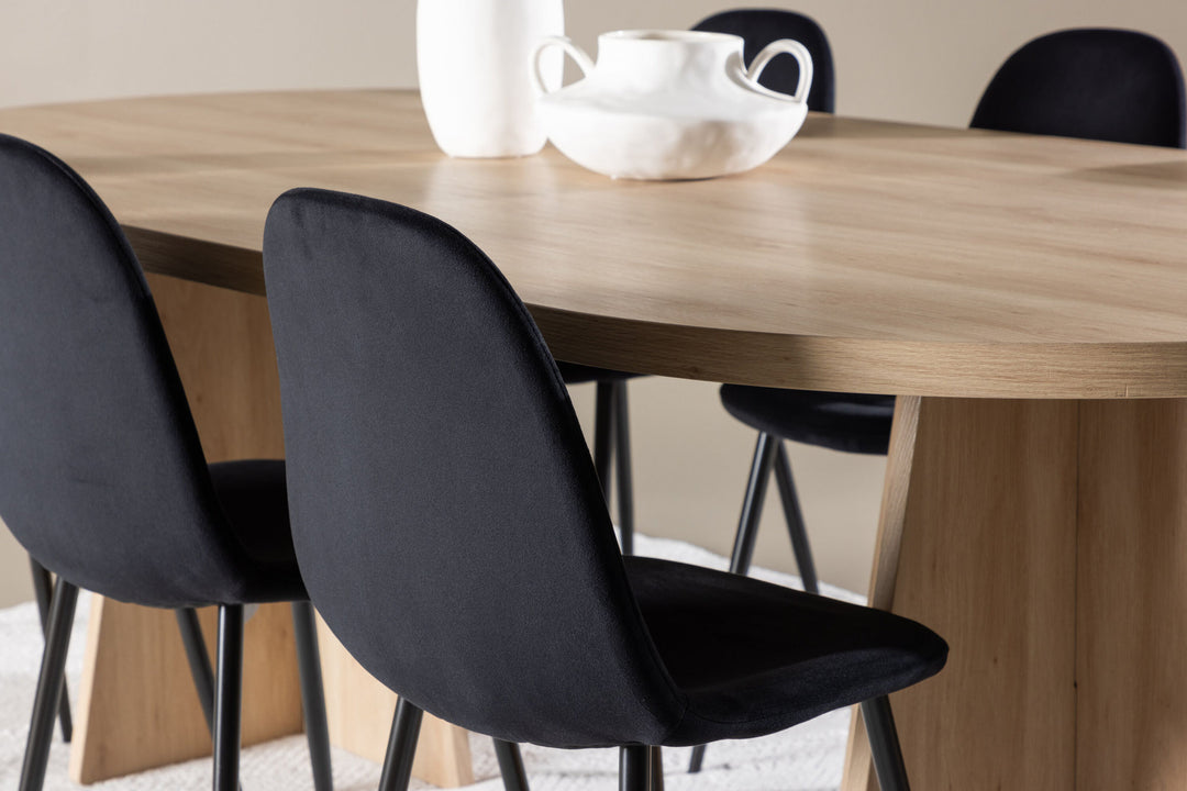 Venture Home Bootcut Dining Table with Polar Dining Chair