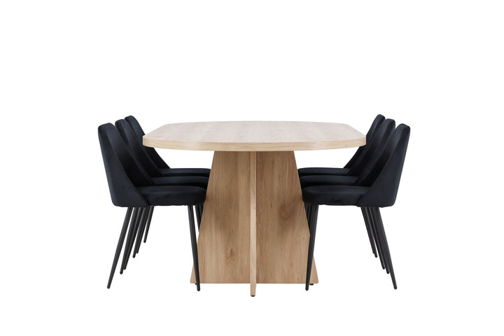 Venture Home Bootcut Dining Table with Night Dining Chair
