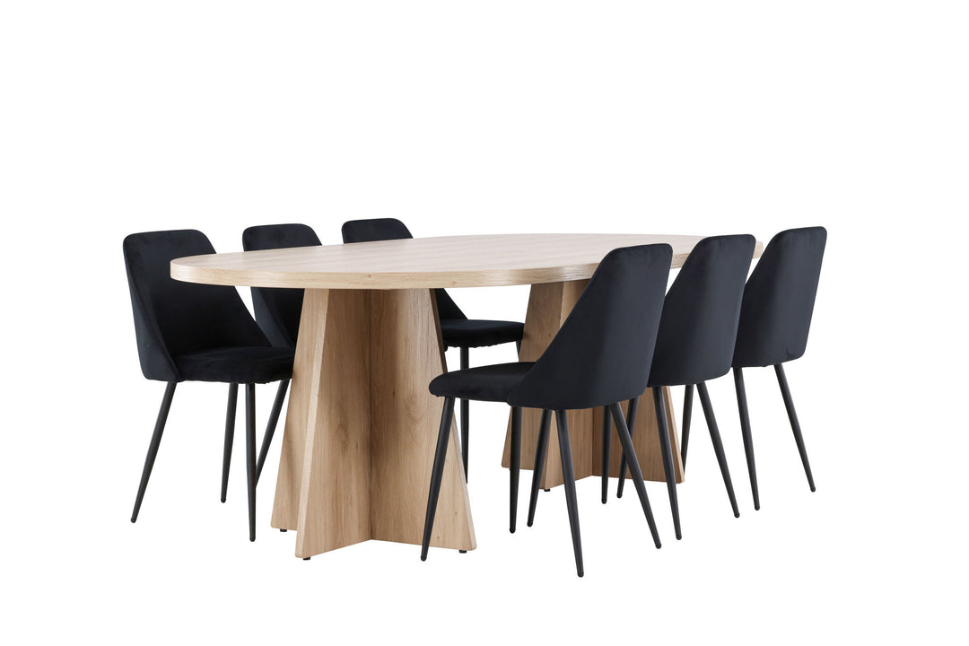 Venture Home Bootcut Dining Table with Night Dining Chair