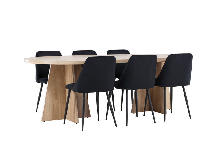 Venture Home Bootcut Dining Table with Night Dining Chair