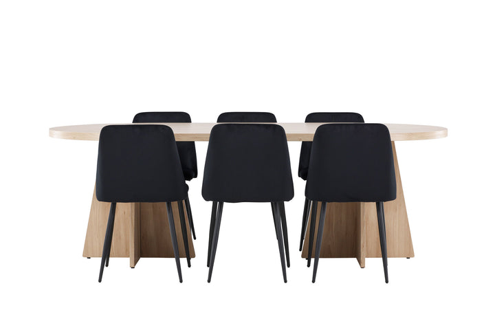 Venture Home Bootcut Dining Table with Night Dining Chair