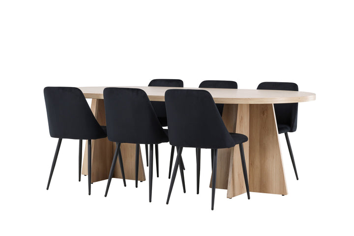 Venture Home Bootcut Dining Table with Night Dining Chair