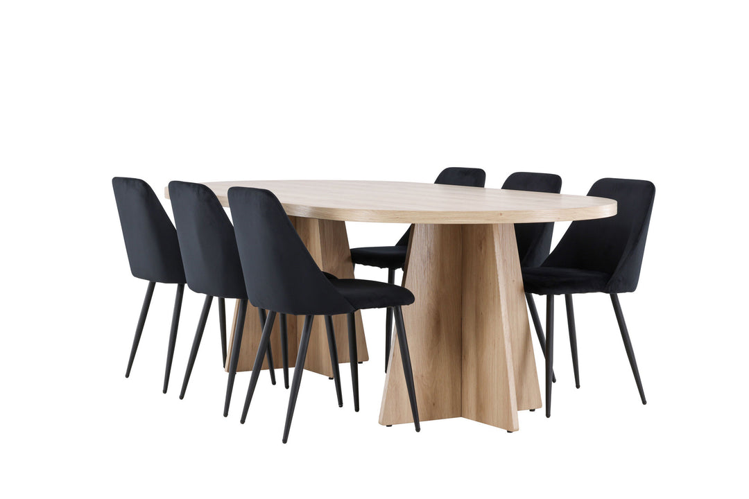 Venture Home Bootcut Dining Table with Night Dining Chair