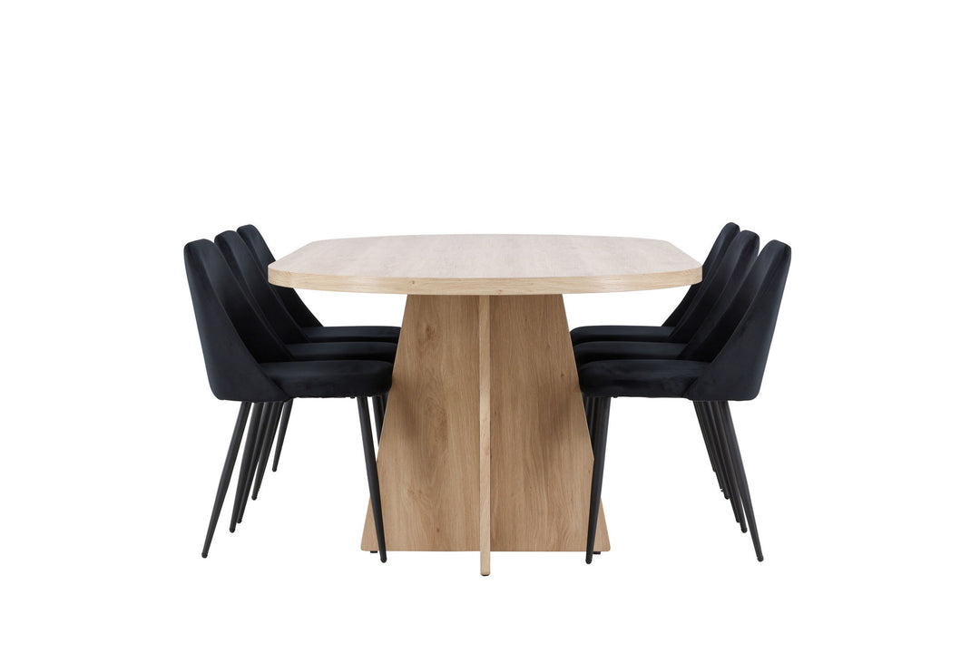 Venture Home Bootcut Dining Table with Night Dining Chair