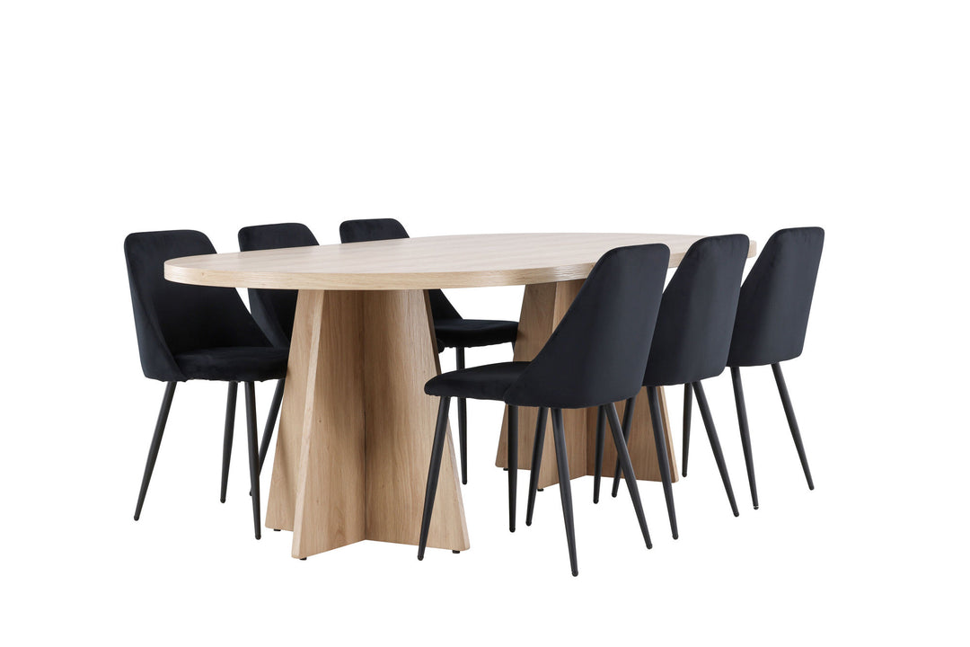 Venture Home Bootcut Dining Table with Night Dining Chair