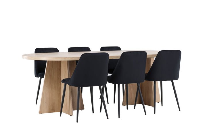 Venture Home Bootcut Dining Table with Night Dining Chair