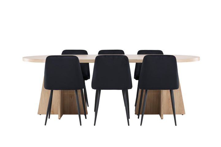 Venture Home Bootcut Dining Table with Night Dining Chair
