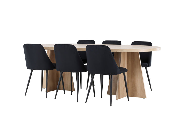 Venture Home Bootcut Dining Table with Night Dining Chair
