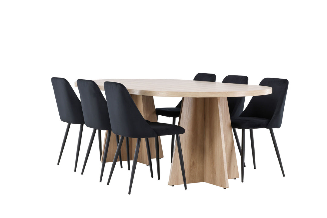 Venture Home Bootcut Dining Table with Night Dining Chair