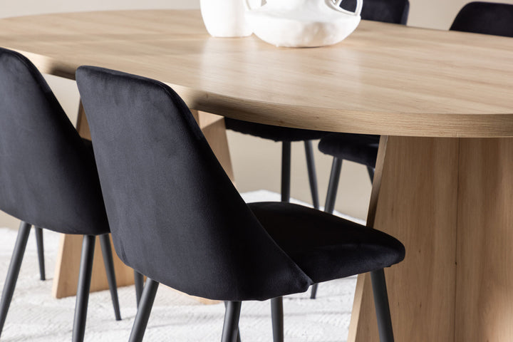 Venture Home Bootcut Dining Table with Night Dining Chair