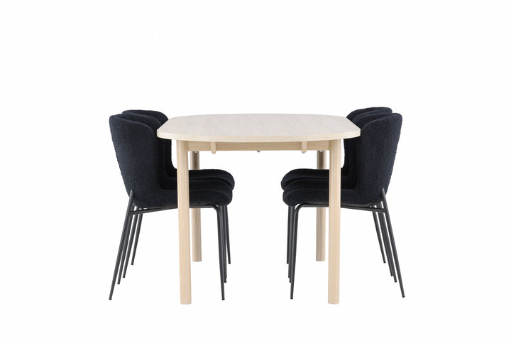 Venture Home Andy Dining Table with Modesto Dining Chair
