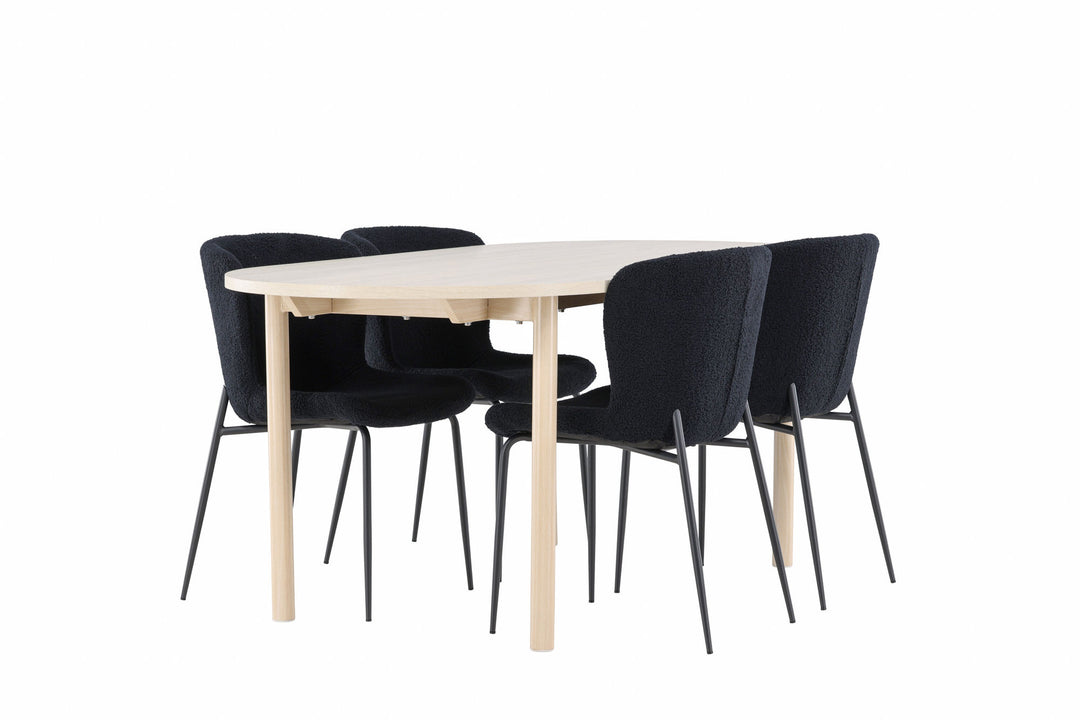 Venture Home Andy Dining Table with Modesto Dining Chair