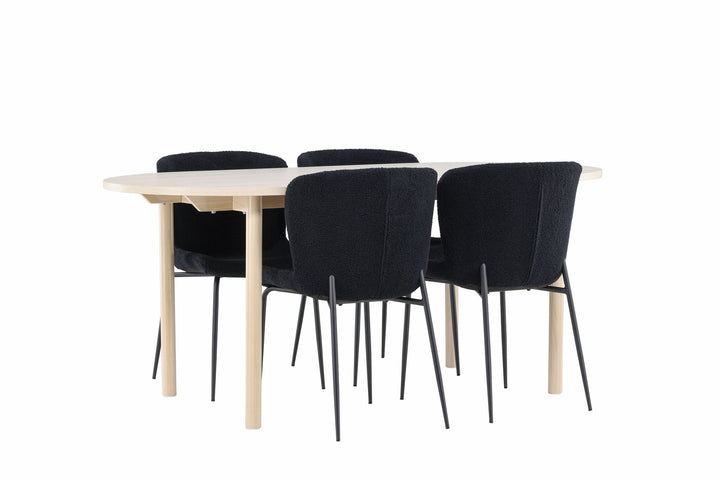 Venture Home Andy Dining Table with Modesto Dining Chair