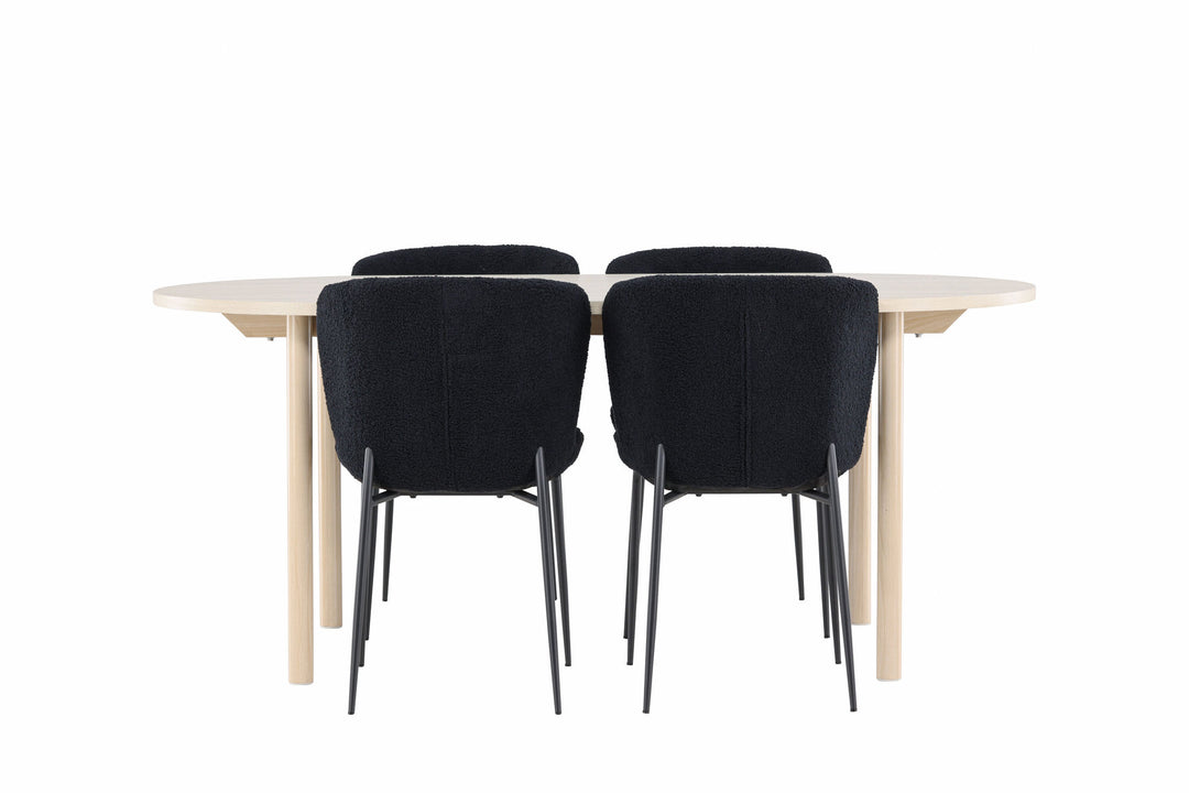 Venture Home Andy Dining Table with Modesto Dining Chair