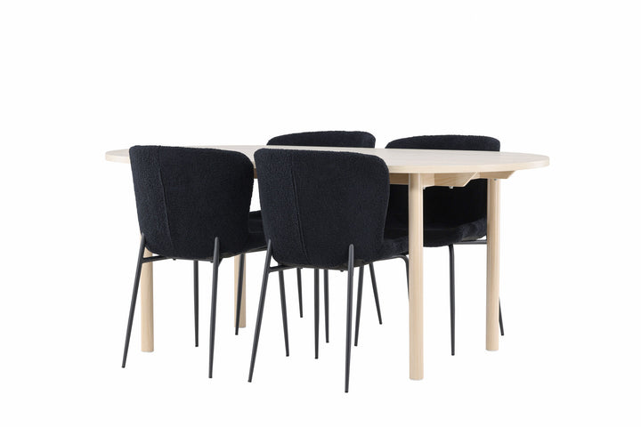 Venture Home Andy Dining Table with Modesto Dining Chair